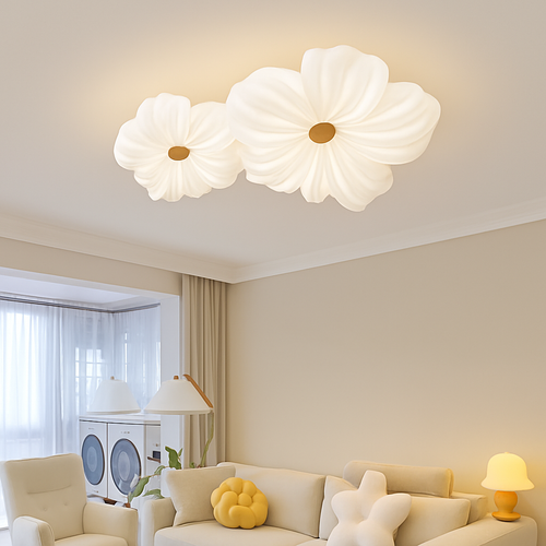 plafonnier floral nordique pour décoration de chambre d'enfant