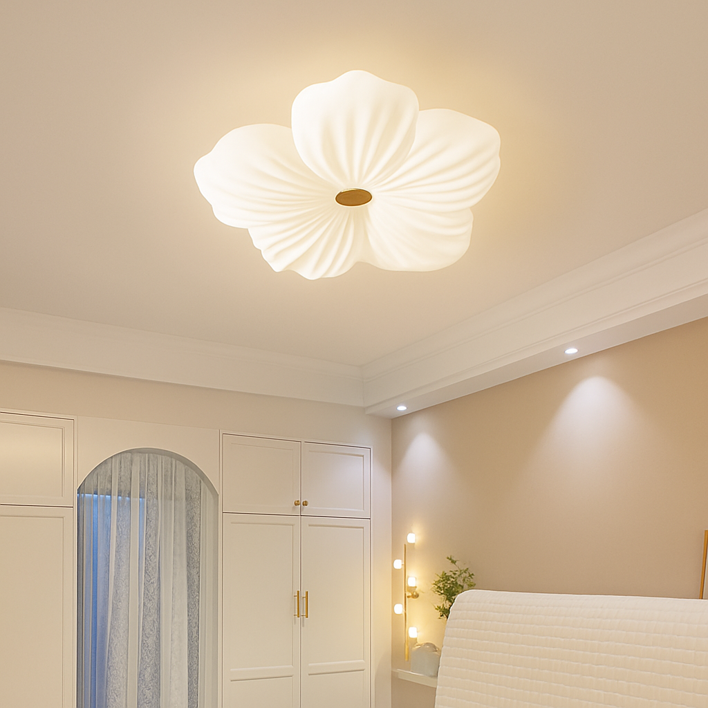 plafonnier floral nordique pour décoration de chambre d'enfant - vue 5 sur 12