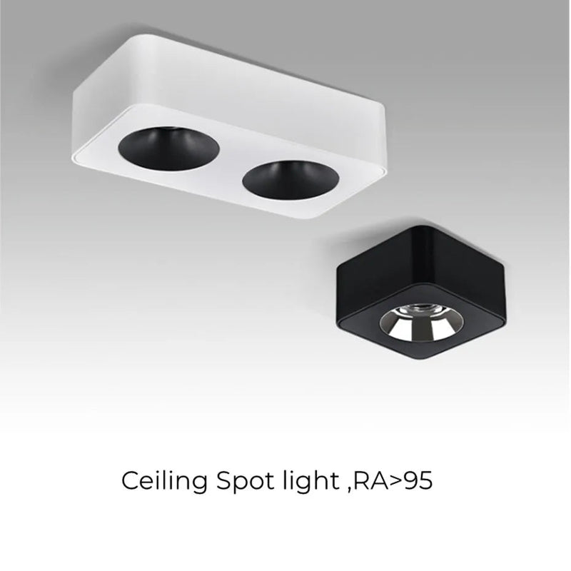 plafonnier industriel moderne avec leds style nordique minimaliste