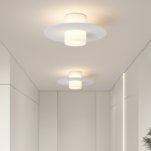 Plafonnier Led allée couloir couloir lustre moderne plafonnier pour salon salle à manger cuisine chambre noir blanc