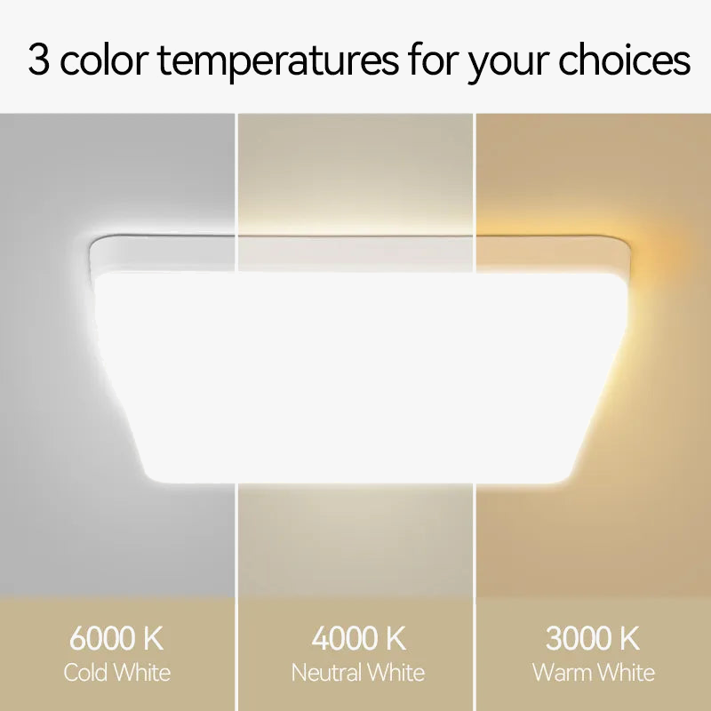 Plafonnier LED carré