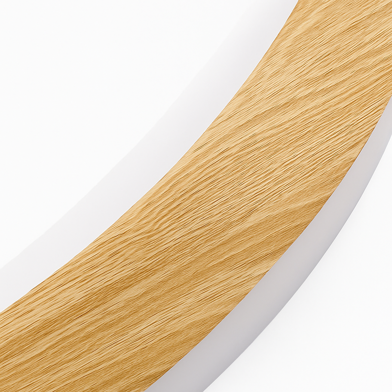 plafonnier led circulaire grain de bois design moderne éclairage minimaliste