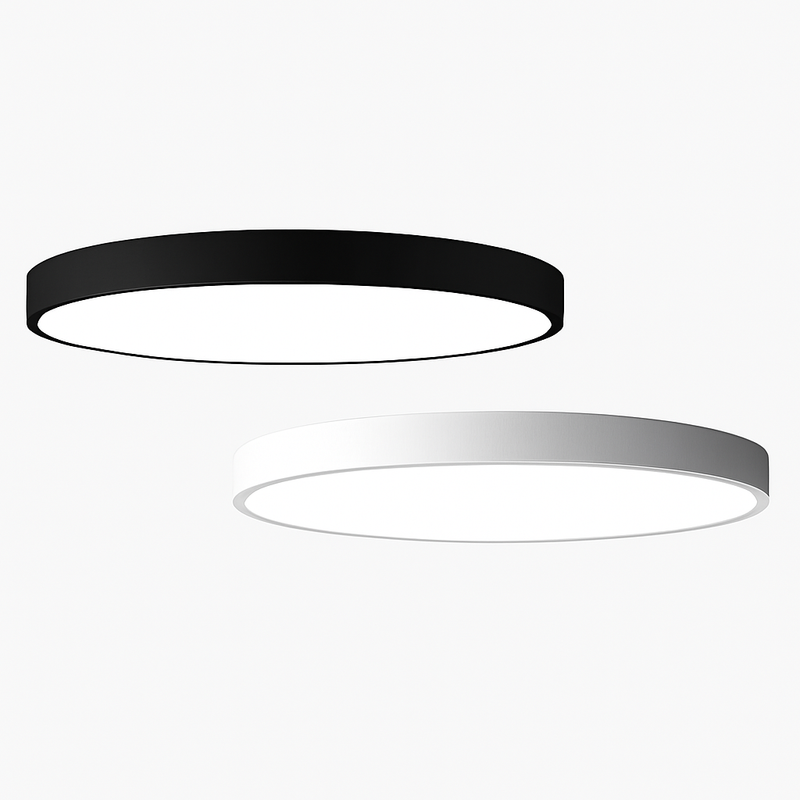 Plafonnier LED design arrondi et plat (plusieurs tailles)
