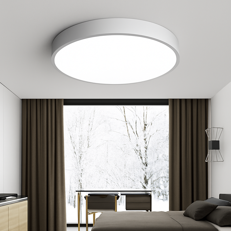 Plafonnier LED design arrondi et plat (plusieurs tailles)