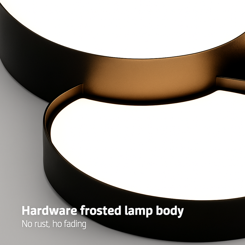 Plafonnier LED design décorative led noir blanc