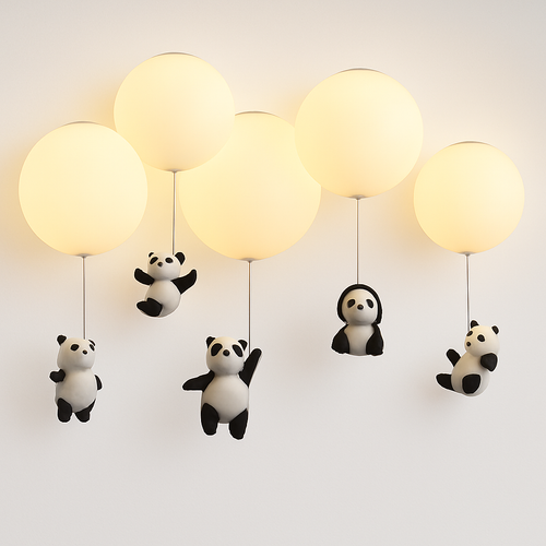 plafonnier led dessin animé belle ours pour enfants