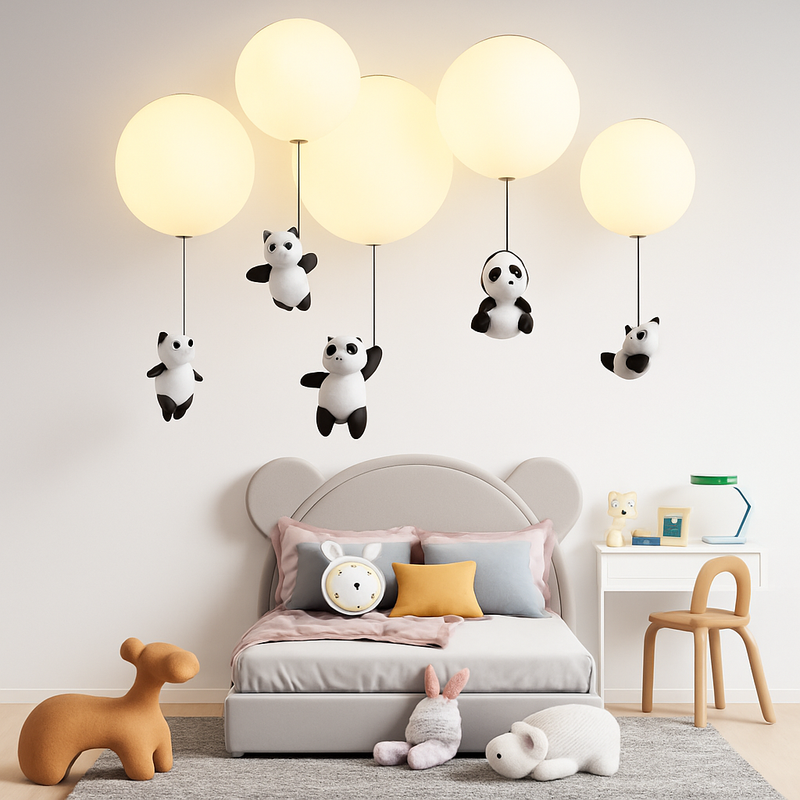 plafonnier led dessin animé belle ours pour enfants