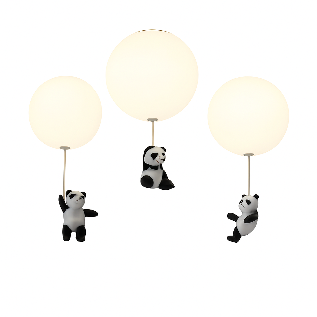 plafonnier led dessin animé belle ours pour enfants - vue 6 sur 26