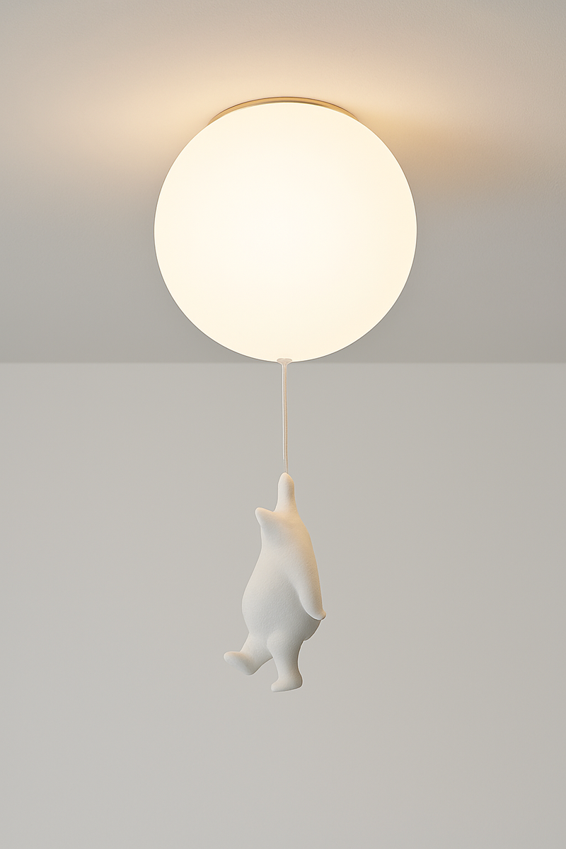 plafonnier led dessin animé belle ours pour enfants