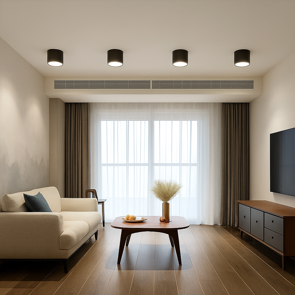 plafonnier led en bois design nordique suspendu pour intérieur moderne - vue 4 sur 9