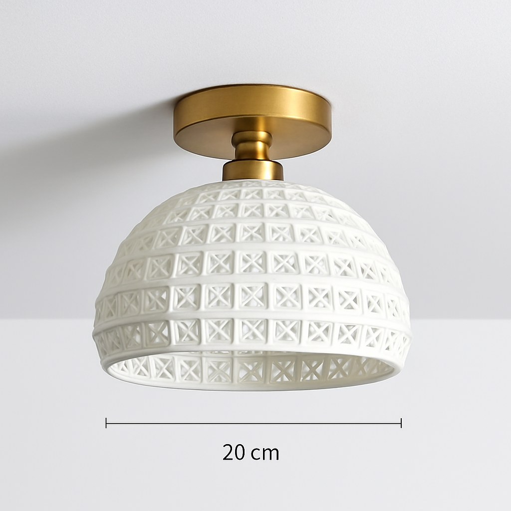 Plafonnier Led en verre au design moderne - vue 12 sur 24
