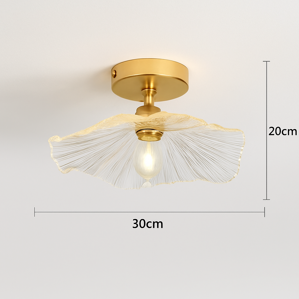 Plafonnier Led en verre au design moderne - vue 16 sur 24