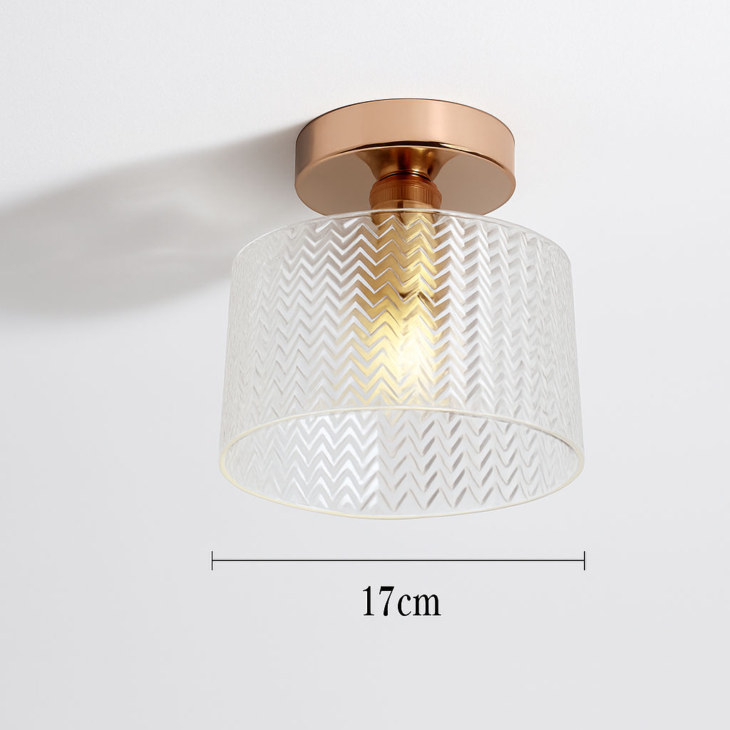 Plafonnier Led en verre au design moderne - vue 18 sur 24