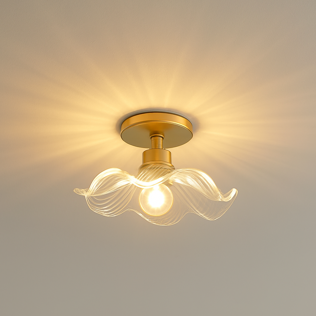 Plafonnier Led en verre au design moderne - vue 21 sur 24
