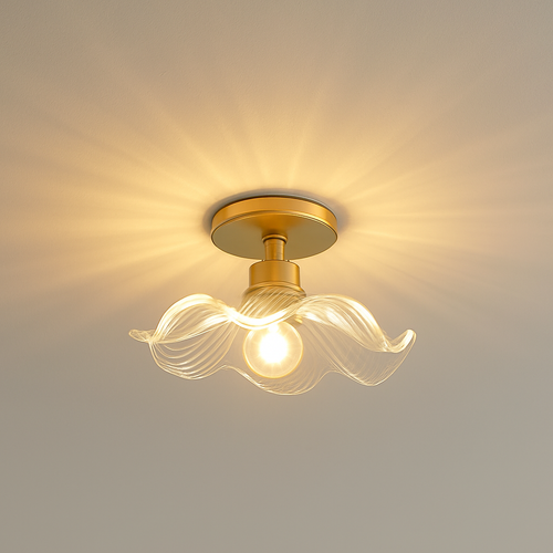 Plafonnier Led en verre au design moderne - vue 22 sur 24