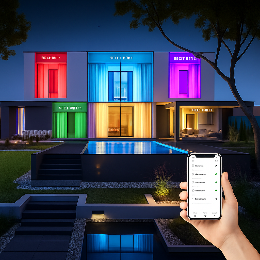 plafonnier led intelligent tuya zigbee avec commande vocale et application - vue 6 sur 8