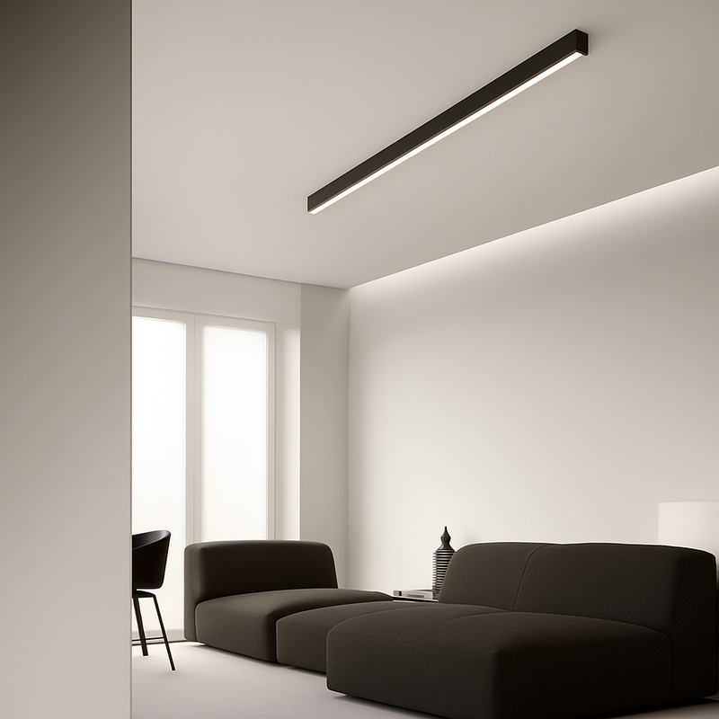 plafonnier led minimaliste ajustable en aluminium