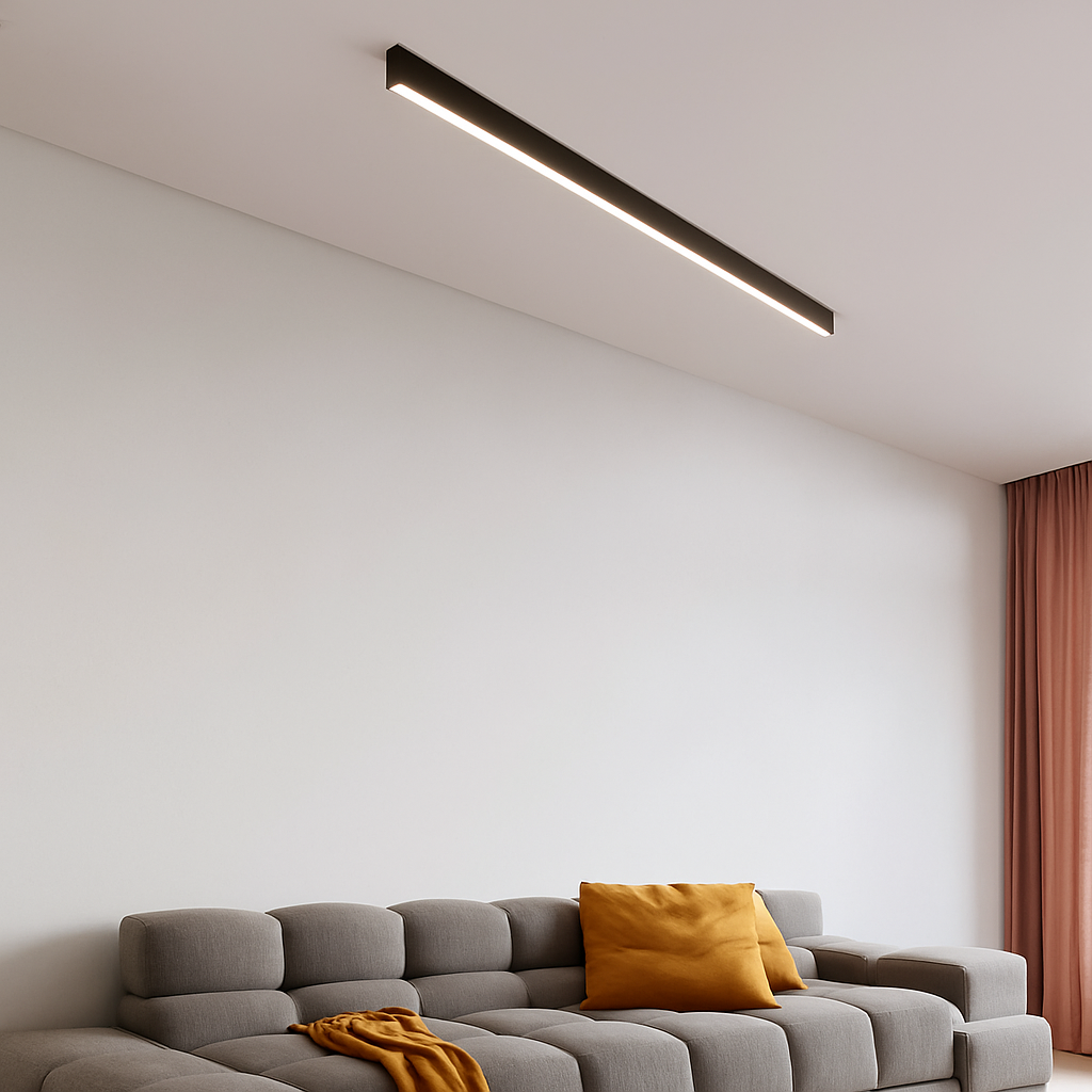 plafonnier led minimaliste ajustable en aluminium - vue 4 sur 15
