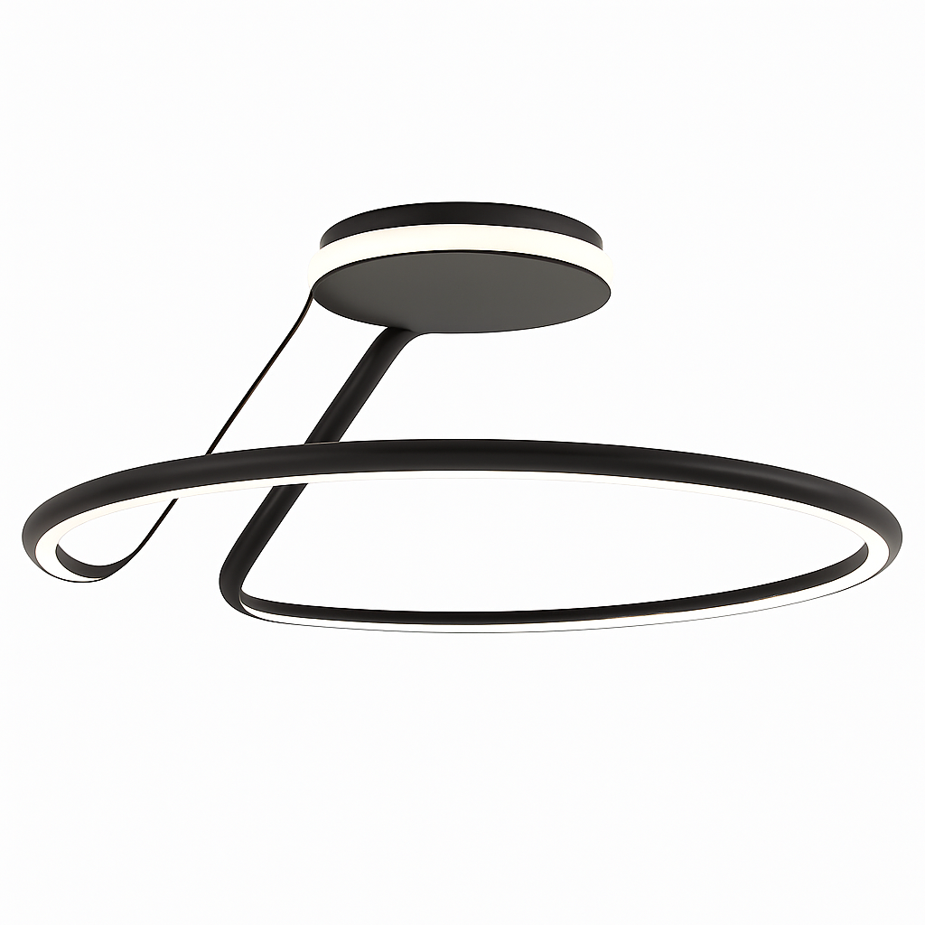 plafonnier led minimaliste en aluminium pour éclairage intérieur décoratif