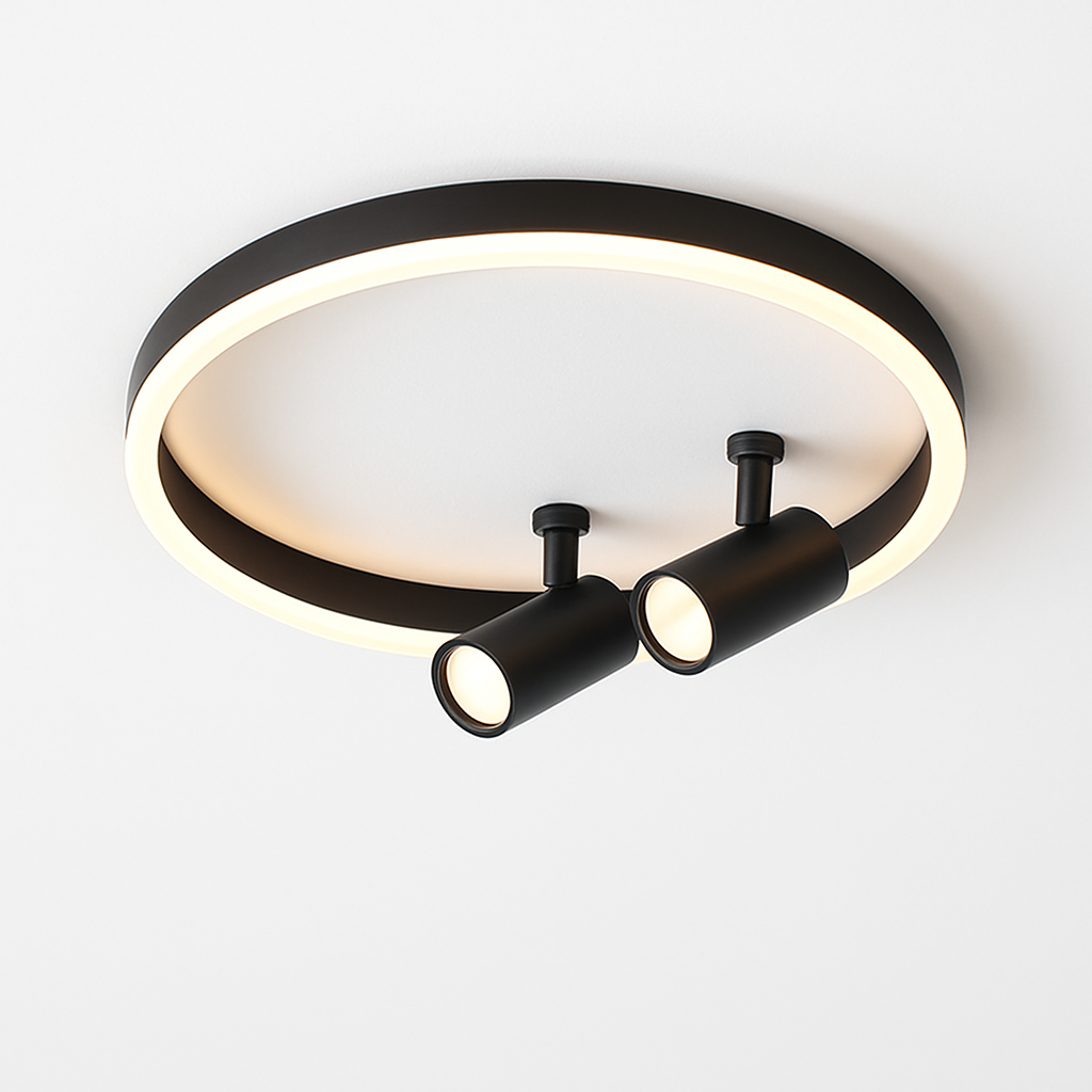 plafonnier led moderne avec projecteur pour décoration intérieure - vue 2 sur 18