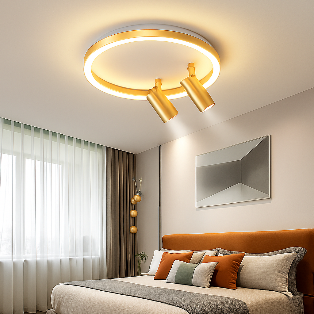 plafonnier led moderne avec projecteur pour décoration intérieure - vue 6 sur 18