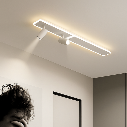 plafonnier led moderne avec projecteur pour intérieur décoratif - vue 3 sur 14