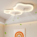 plafonnier led moderne avec ventilateur télécommandé et luminosité réglable