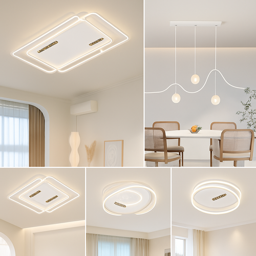 plafonnier led moderne design créatif pour intérieur minimaliste - vue 6 sur 12