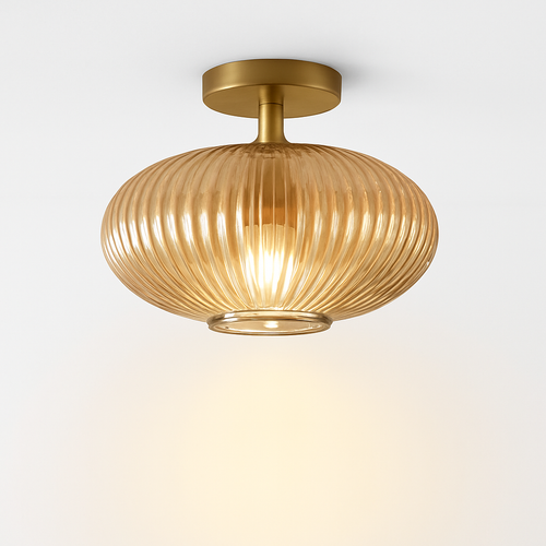 plafonnier led moderne en verre de luxe pour décoration simple - vue 2 sur 18