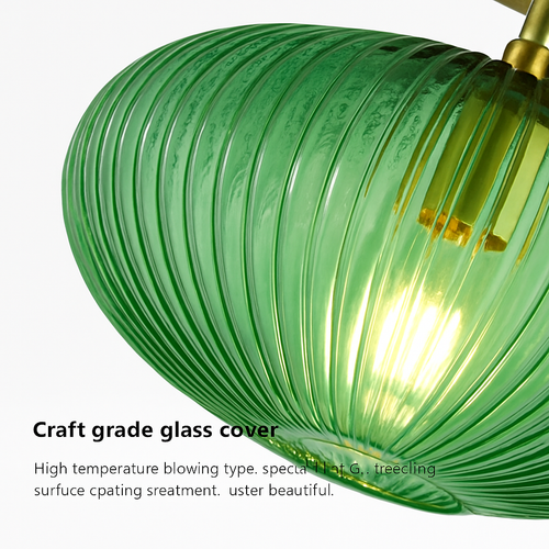 plafonnier led moderne en verre de luxe pour décoration simple - vue 7 sur 18