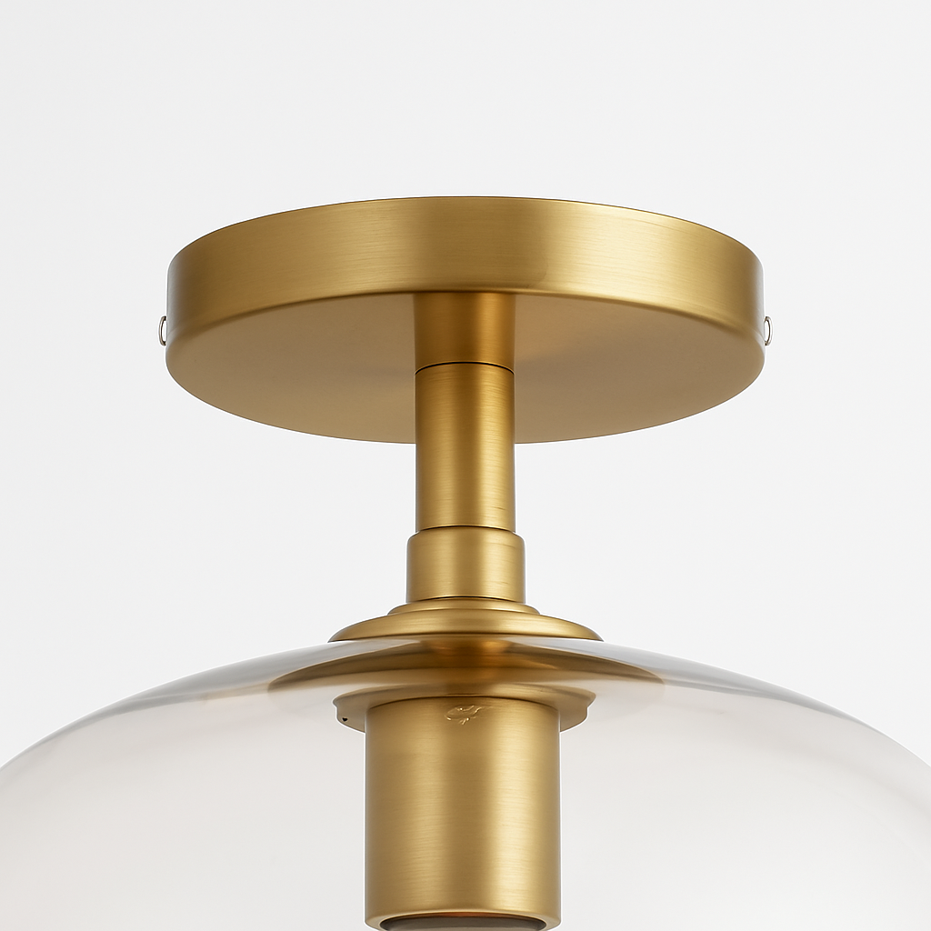 plafonnier led moderne en verre pour éclairage intérieur élégant - vue 5 sur 10