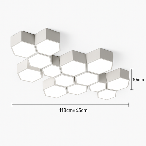 plafonnier led moderne à intensité variable pour intérieur décoratif - vue 14 sur 17
