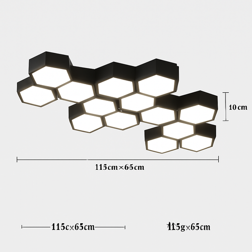 plafonnier led moderne à intensité variable pour intérieur décoratif - vue 10 sur 17