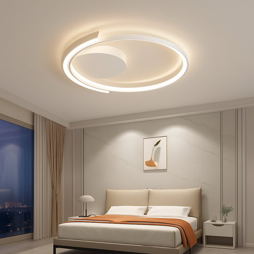 plafonnier led moderne à intensité variable pour intérieur minimaliste - vue 3 sur 10