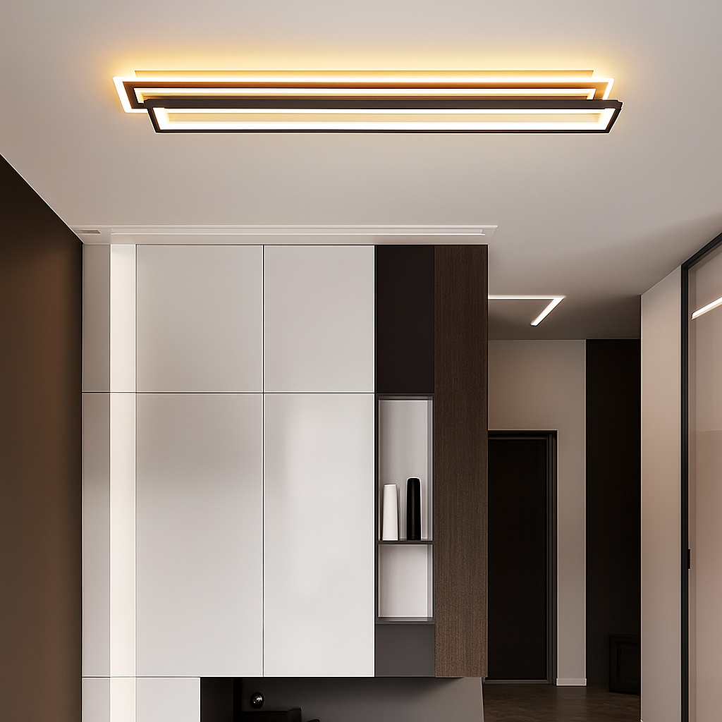 plafonnier led moderne longue bande pour éclairage général - vue 5 sur 16