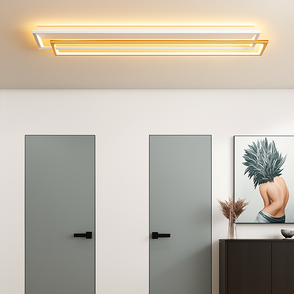 plafonnier led moderne longue bande pour éclairage général - vue 6 sur 16