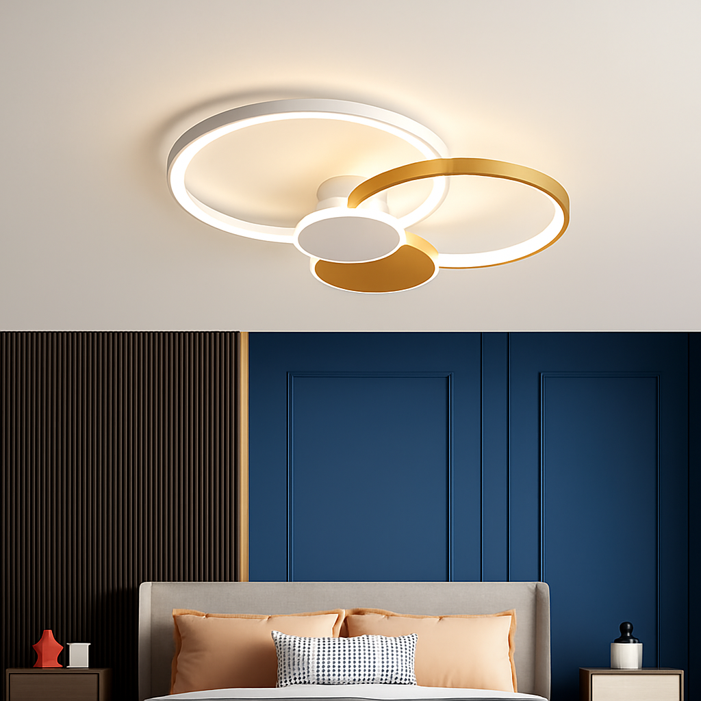 plafonnier led moderne luminaire décoratif d'intérieur idéal pour tous espaces - vue 6 sur 14
