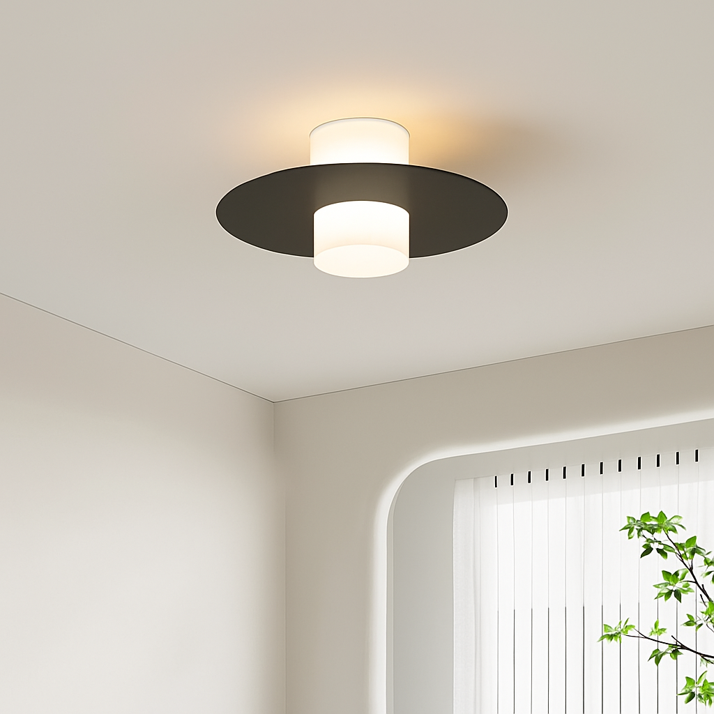 plafonnier led moderne pour allée couloir et salon - vue 4 sur 9