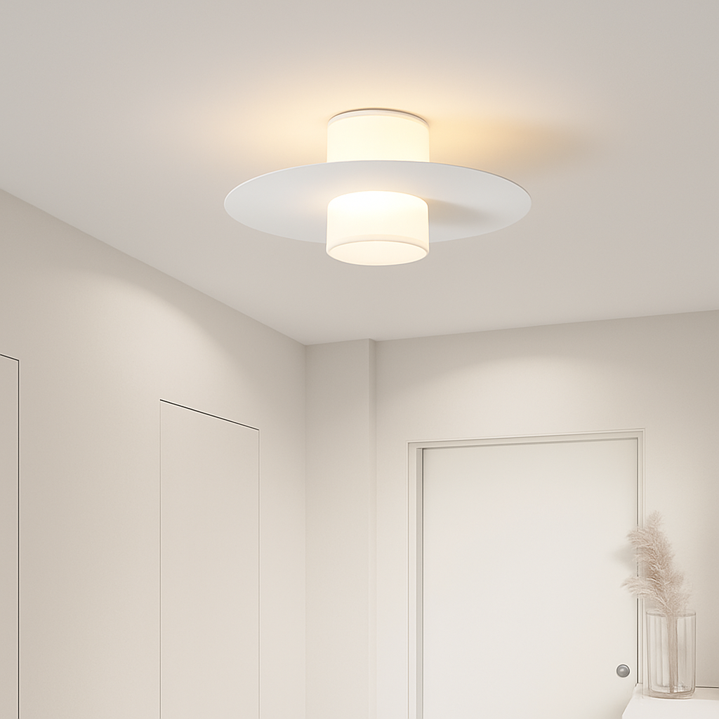 plafonnier led moderne pour allée couloir et salon - vue 6 sur 9
