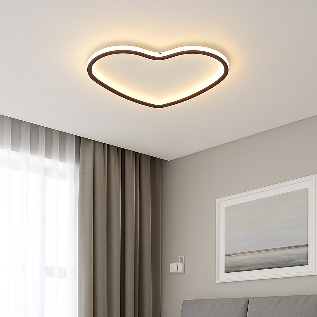 plafonnier led moderne pour décoration intérieure et ambiance chaleureuse - vue 5 sur 14
