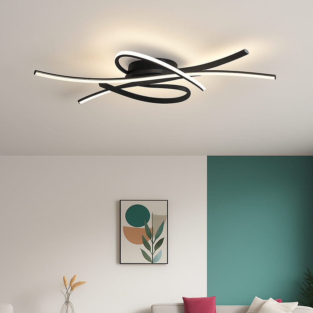 Plafonnier LED moderne pour salon salle à manger chambre étude hôtel allée plafond Lustre intérieur décor à la maison luminaire Lustre - vue 4 sur 10