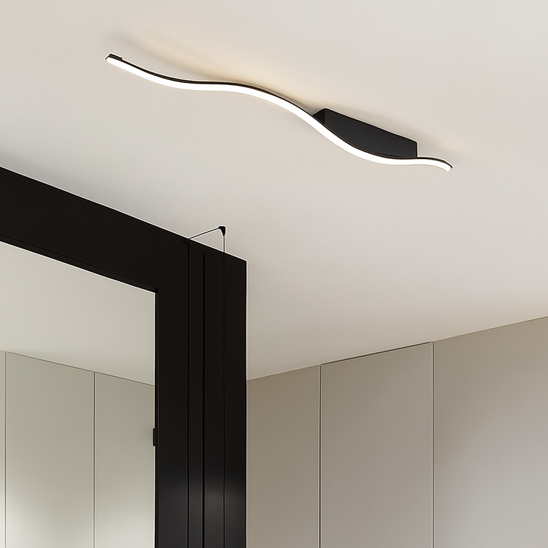 Plafonnier LED moderne pour salon salle à manger couloir allée ligne formes plafonnier décor à la maison luminaire intérieur Lustre
