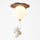 plafonnier led ours ballon décoration créative pour enfant