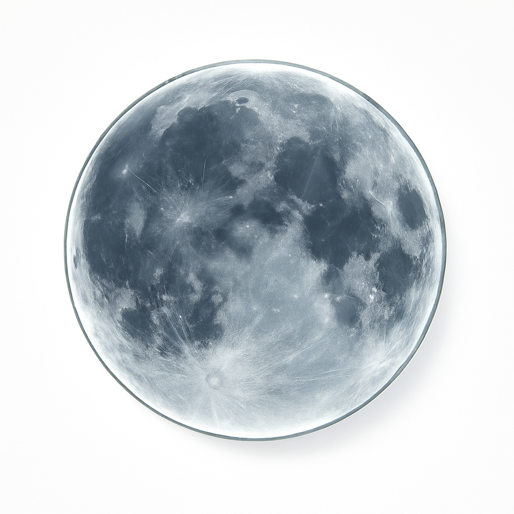 plafonnier led rond lune design nordique créatif décoratif - vue 3 sur 7