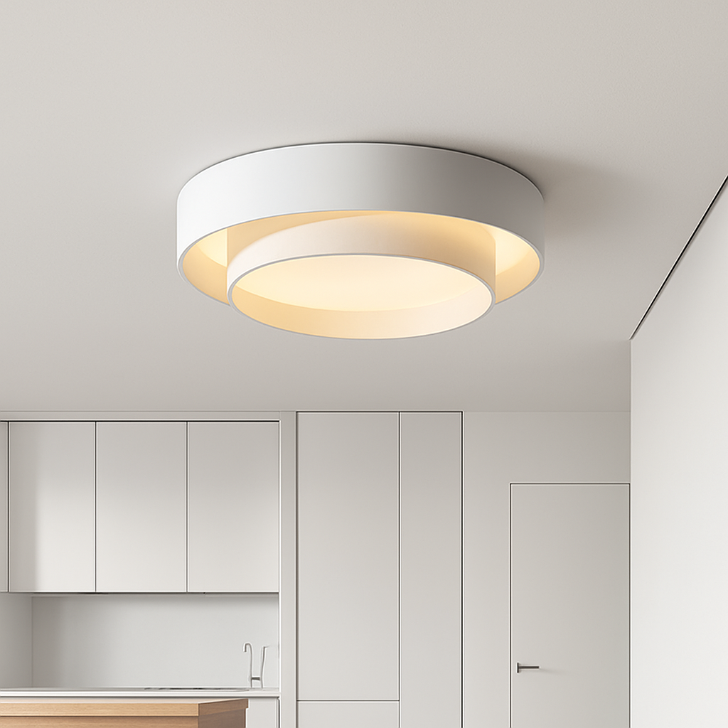 Plafonnier LED rond moderne led cercle avec télécommande pour décoration - vue 2 sur 15