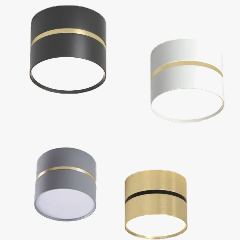 plafonnier led surface monté downlight rond projecteurs cob