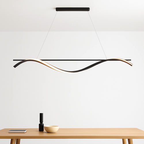 plafonnier led suspendu au design moderne idéal pour hôtel