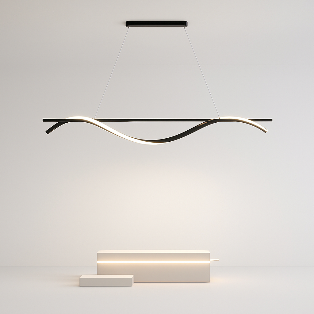 plafonnier led suspendu au design moderne idéal pour hôtel - vue 5 sur 10