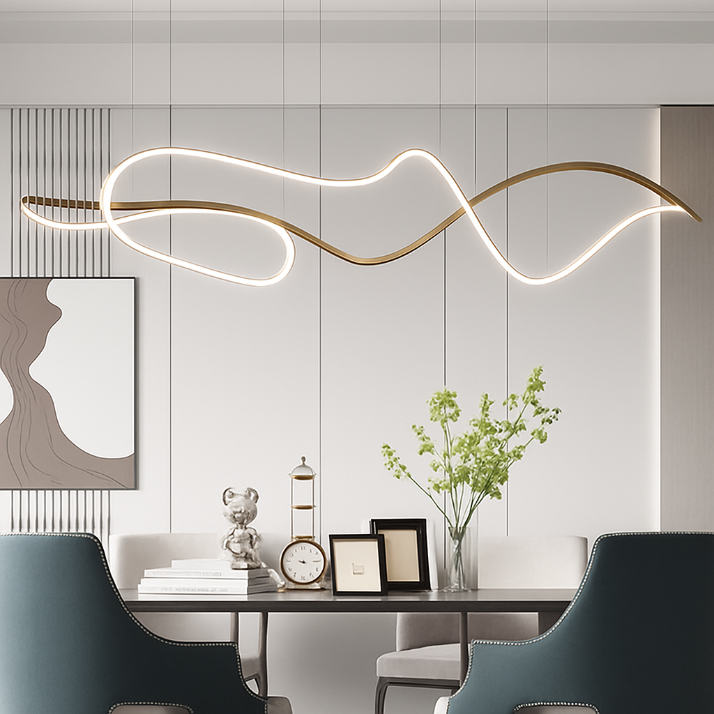 plafonnier led suspendu design moderne pour hôtel ou restaurant - vue 5 sur 7