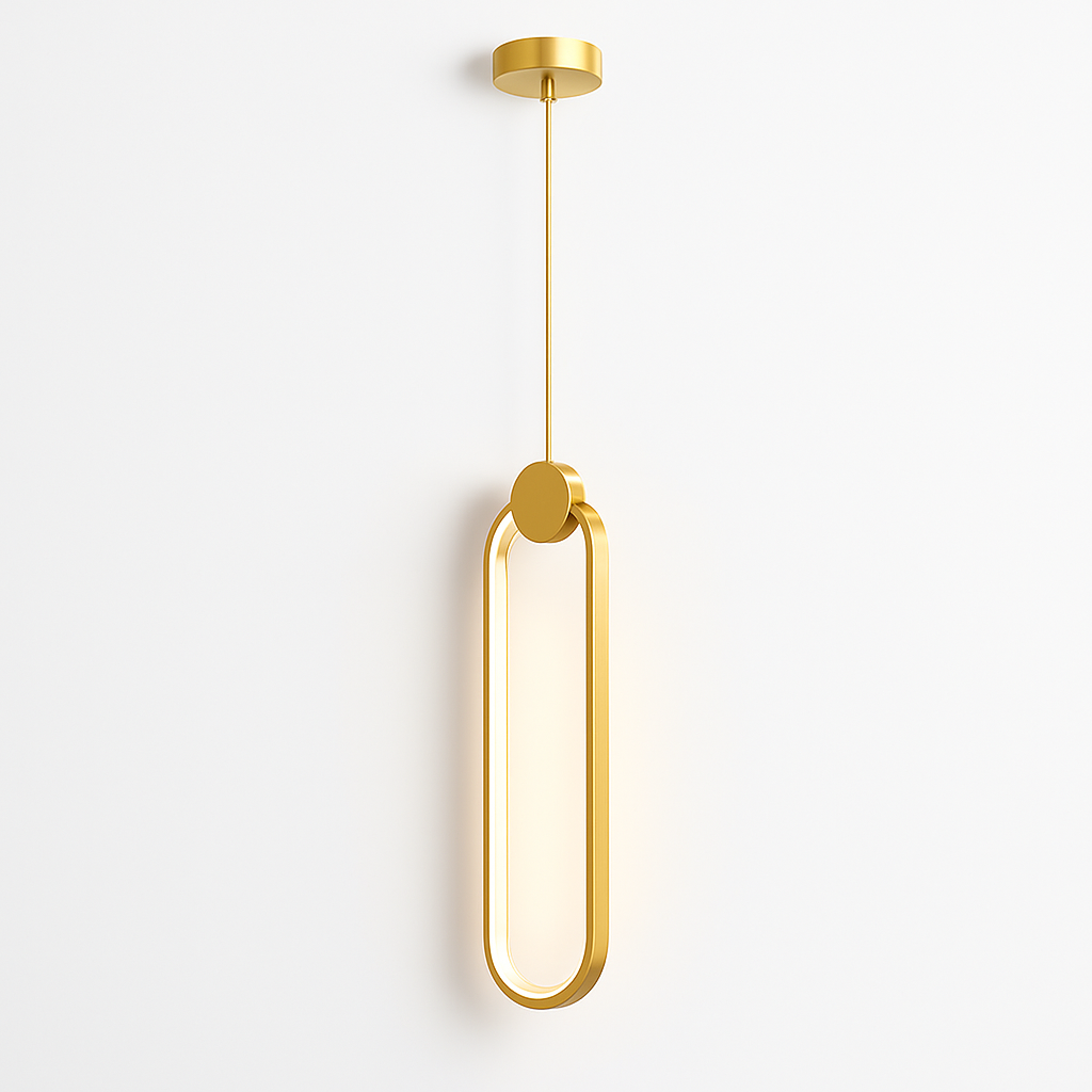 Plafonnier LED suspendu en acrylique au design moderne